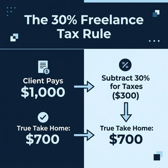 The 30% Freelance Tax Rule Infographic